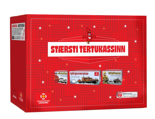 Stærsti Tertukassinn (rauði) - 3 kökur