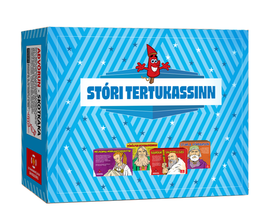 Stóri Tertukassinn (blái) - 4 kökur