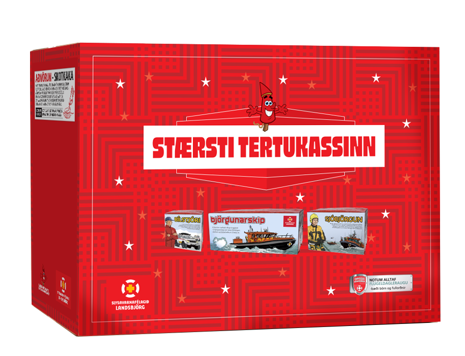 Stærsti Tertukassinn (rauði) - 3 kökur