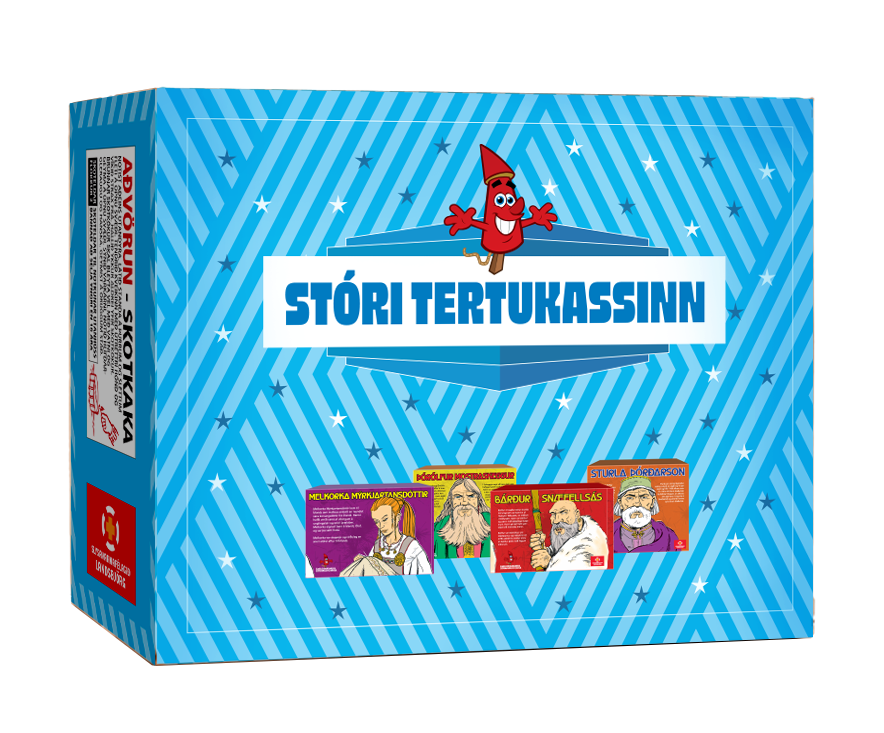 Stóri Tertukassinn (blái) - 4 kökur