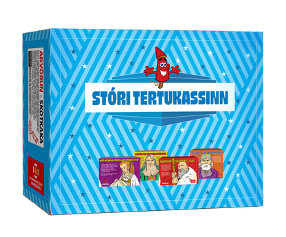 Stóri Tertukassinn (blái) - 4 kökur
